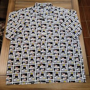 Blue Boy Full Button SS Graphic Shirt DJs & Dice - Size 3XL